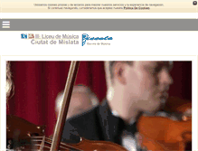 Tablet Screenshot of liceudemusicamislata.com